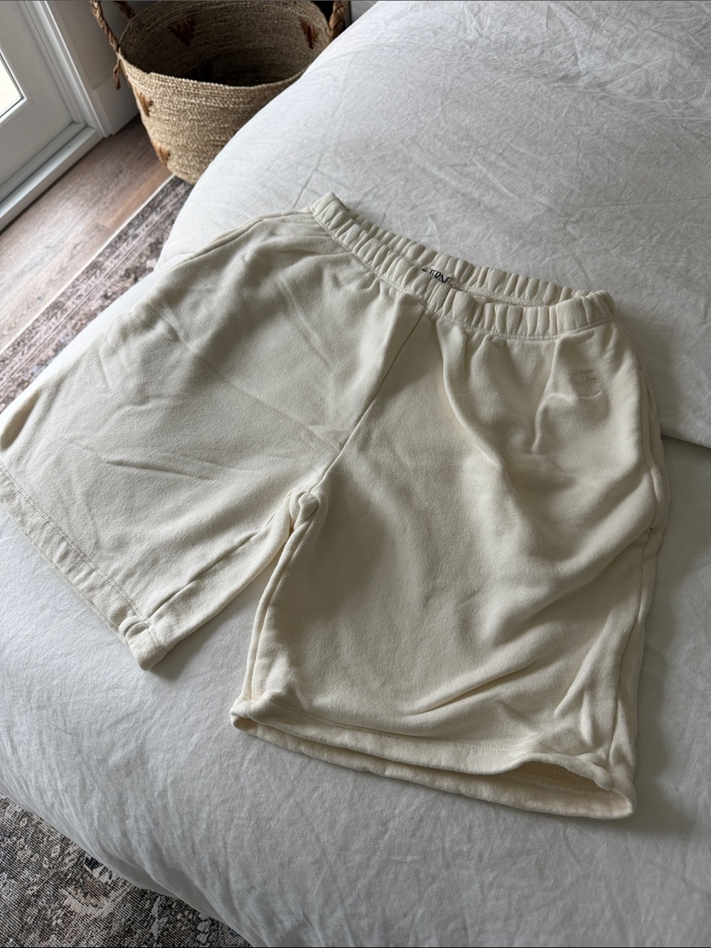 Eterne Terry Raglan Cutoff Top & Boyfriend Short - Picture 5 of 10